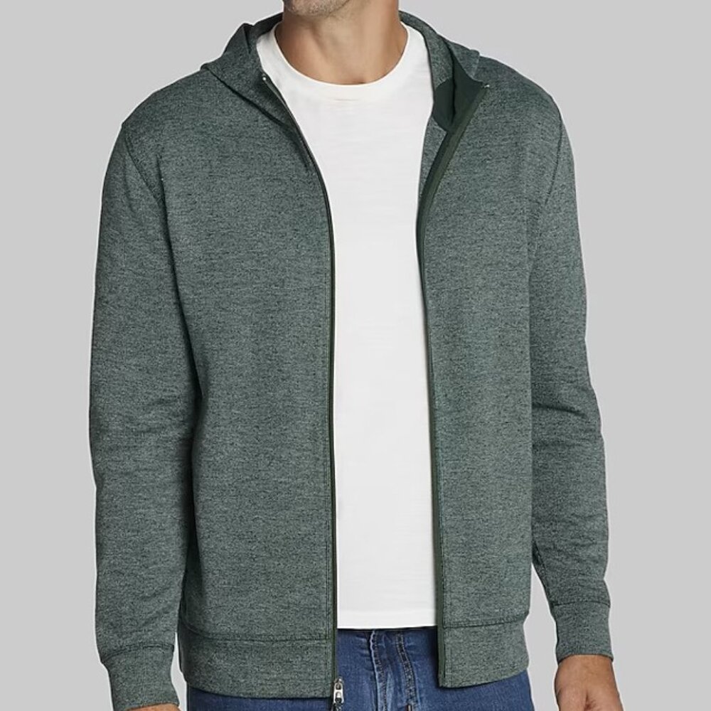 NWT Jos A. Bank Traveler Green Performance Full Zip Hoodie